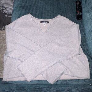 UO Parker Notch Neck Long Sleeve Top